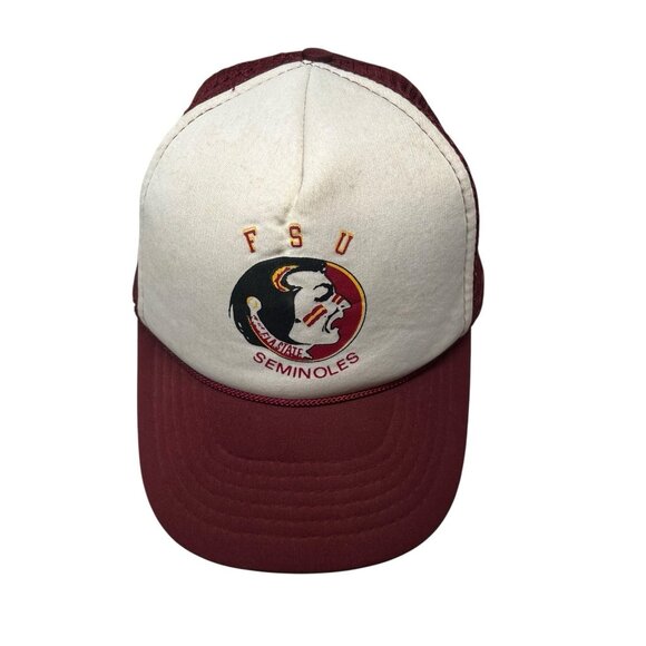 Florida State Seminoles Snapback Trucker Hat Cap Dad FSU Football Vintage 80's - Picture 2 of 12